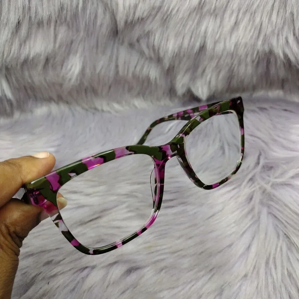 GX by Gwen Stefani Eyeglasses Frames GX077 PNK Pink Green Full Rim 52-19-135